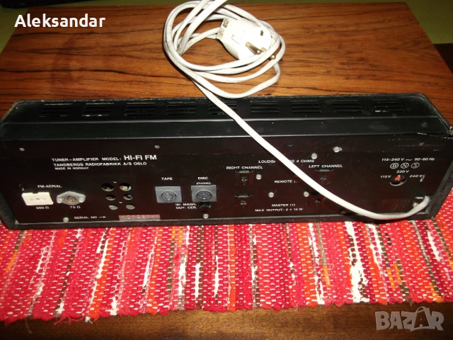 Продавам ресивър Tandberg tuner-amplifer hifi FM, снимка 9 - Ресийвъри, усилватели, смесителни пултове - 42600651