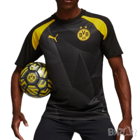 Мъжка тениска Puma x Borussia Dortmund Pre-Match | XL, снимка 5 - Тениски - 51367207