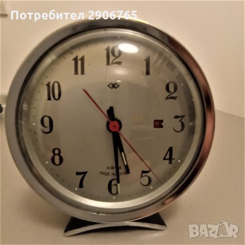Часовник стар механичен будилник 8110 работещ