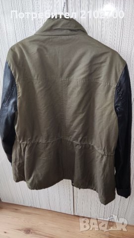 Яке с кожени ръкави , снимка 5 - Якета - 38334010