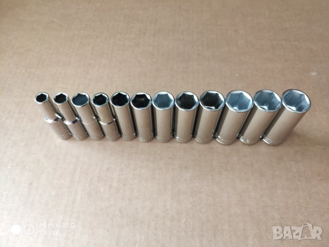 Halfords Advanced 3/8 12броя удължени вложки.KRAFTSMAN специален инструмент c 6 вложки 