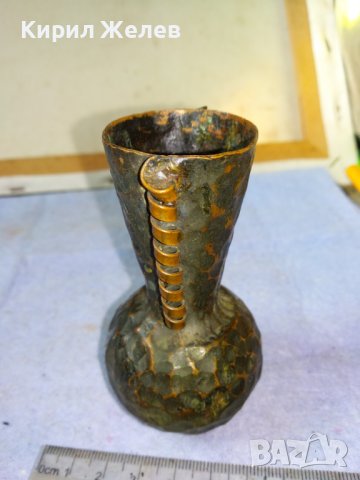 Старинна ДЕКОРАТИВНА КОЛЕКЦИОНЕРСКА МЕДНА ВАЗА за СУХИ ЦВЕТЯ КОВАНА МЕД За МЕХАНА 42690, снимка 15 - Вази - 43949367