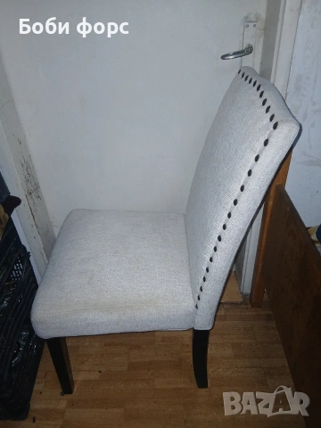 Уютен стол бял цвят , снимка 12 - Столове - 53578892