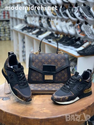 Дамски комплект спортни обувки портфейл и чанта Louis Vuitton код 28