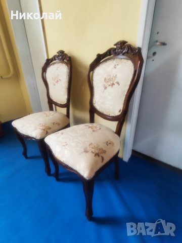 Много красиви 2 броя Барокови столове, снимка 4 - Столове - 42956503