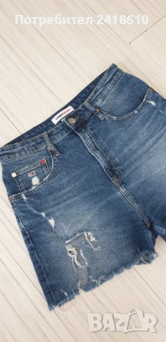 Tommy Hilfiger Mom Denim Jeans Short Womens Size 31 ОРИГИНАЛ! Дамски Къси Дънкови Панталони!, снимка 9 - Къси панталони и бермуди - 50713378