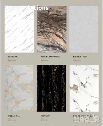 PVC/ПВЦ декоративни стенни панели / плоскости за стена тип Мрамор, снимка 1