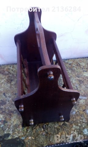 Стойка за вестници, снимка 2 - Антикварни и старинни предмети - 37278579