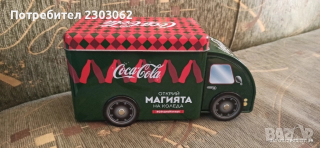 Метална кутия, камионче на Coca Cola, снимка 3 - Колекции - 51886487