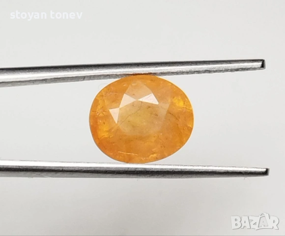 Лъчезарен спесартин гранат в ярко оранжево 2.50кт.! Нов!, снимка 8 - Други - 53398296