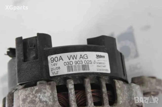 Алтернатор / генератор за Volkswagen Polo IV facelift 1.2i 60 к.с. (2005-2009) 03D903025J, снимка 2 - Части - 47859281