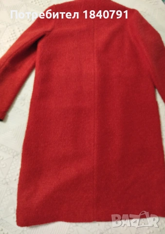 Червено палто ZARA Trafaluc – размер L – XL, снимка 7 - Палта, манта - 53494640