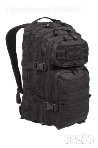 Тактически раница MIL-TEC Small Assault Pack – 20 л, черна