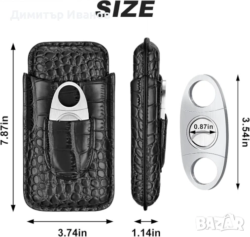 Cohiba кожен калъф за 3 пури със ножичка, снимка 2 - Други - 50977660