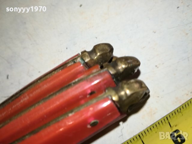 НОЖОВЕ 6БР МЕД МЕСИНГ ОТ ФРАНЦИЯ 1001241717, снимка 12 - Антикварни и старинни предмети - 43747622