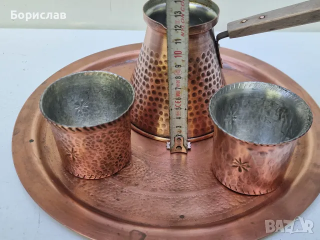 Меден комплект за кафе, снимка 2 - Антикварни и старинни предмети - 50086922