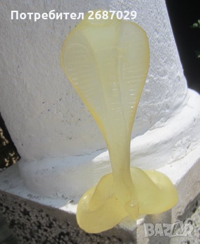 Фосфоресцираща и променяща цвета си змия - кобра фигура пластика статуетка, снимка 7 - Статуетки - 33517776