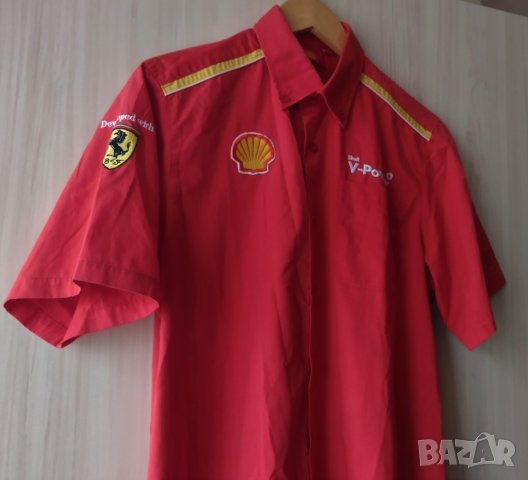 Ferrari Shell V Power - мъжка риза, снимка 1 - Ризи - 39313841