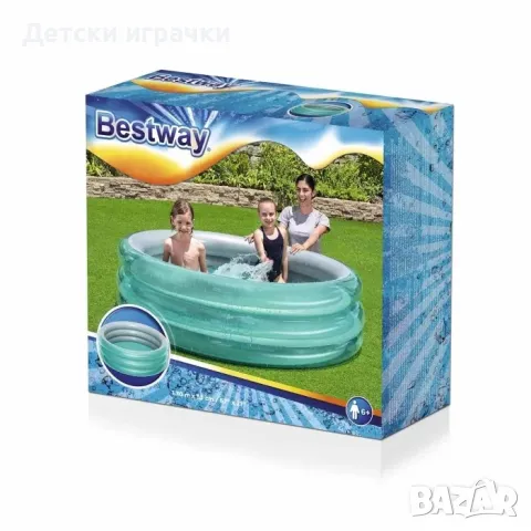 Детски надуваем басейн Bestway, 170 х 53 см, 3 въздушни камери, снимка 5 - Басейни и аксесоари - 49925901