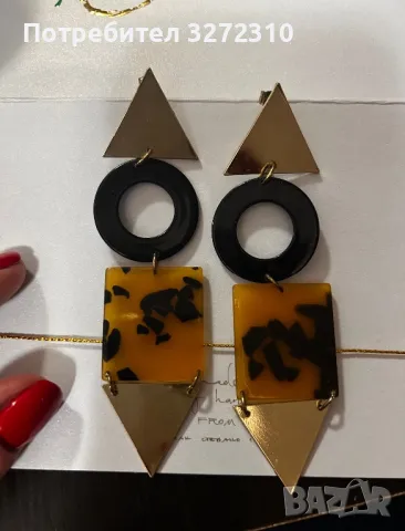 Висящи обици Zara ( обеци ), снимка 2 - Обеци - 48475250