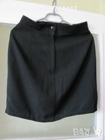 Пола права черна с подплата, снимка 5 - Поли - 36957374