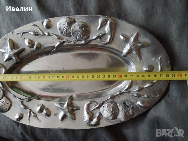 поднос,плато с морски декорации, снимка 2 - Антикварни и старинни предмети - 32884276
