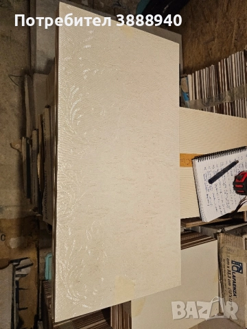 Гранитогресни плочки "Lafaenza"- крем/перла/флорални/релефни, снимка 2 - Гранитогрес и плочки - 52362570