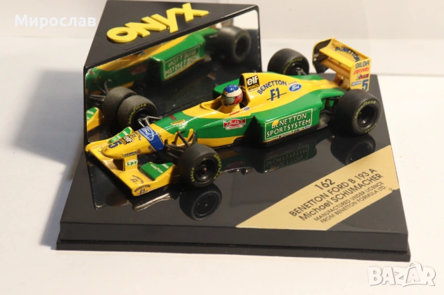 1:43 ONYX BENETTON FORD SCHUMACHER БОЛИД ФОРМУЛА F1, снимка 3 - Колекции - 53445244