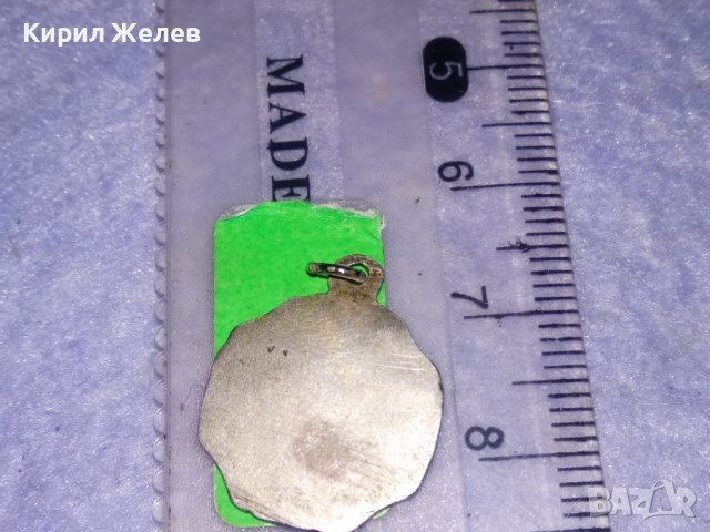 СТАРИННА СРЕБЪРНА КАТОЛИЧЕСКА ИКОНКА МАЙСТОРСКА ИЗРАБОТКА РЕЛИГИОЗЕН МЕДАЛЬОН 24660, снимка 8 - Антикварни и старинни предмети - 39376125