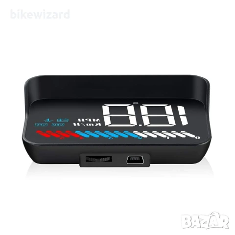 Head Up дисплей OBD2 и GPS, MPH, 3.5"/8.9 см автомобилен HUD дисплей НОВ, снимка 5 - Аксесоари и консумативи - 50729289