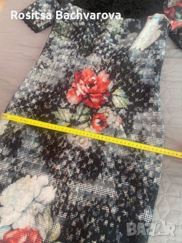 Елегантна рокля с 3/4 ръкав, М размер, снимка 11 - Рокли - 35985484