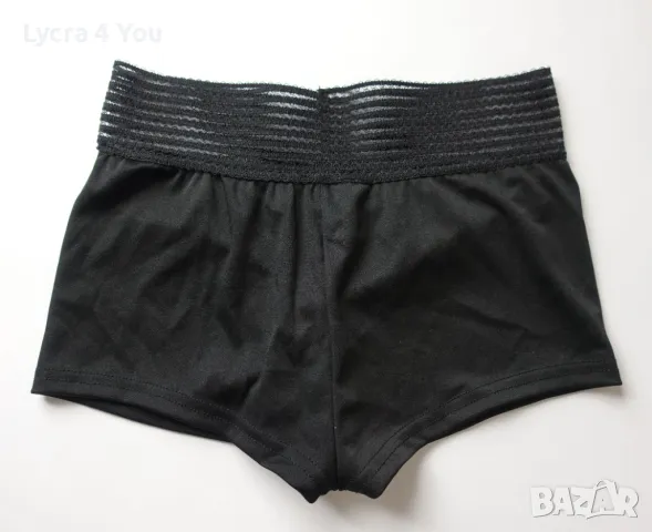 Уникални дамски боксерки с набор отзад и широк прозрачен колан, снимка 1