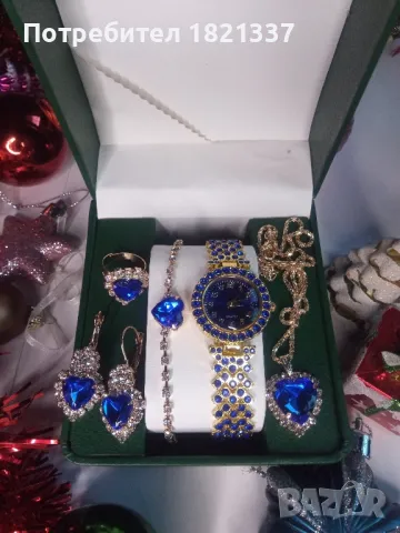 Дамски комплект: часовник с бижута , снимка 8 - Бижутерийни комплекти - 48758313