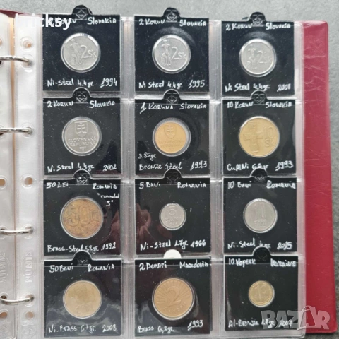 Колекция 180 бр монети в албум KaBe - Европа, Русия и др, снимка 14 - Нумизматика и бонистика - 53234440
