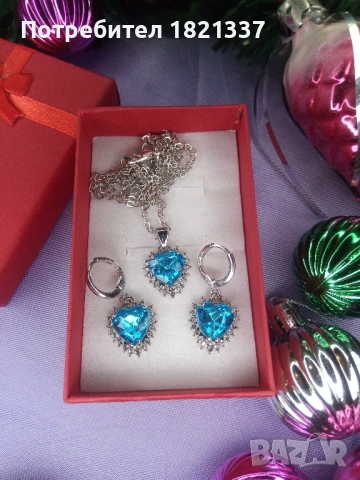 Комплект колие и обици 