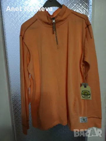 Блуза спортна  ватирана,  оранжева, снимка 2 - Спортни дрехи, екипи - 48622304