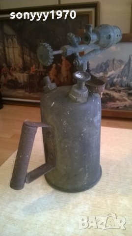 антик-бензинова лампа-ретро колекция-32х32х14см, снимка 12 - Колекции - 28054518