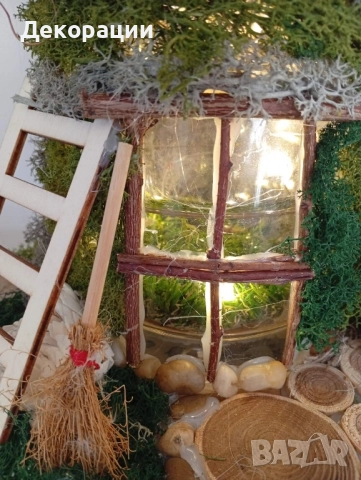 нова светеща горска къщичка , снимка 3 - Декорация за дома - 52415925