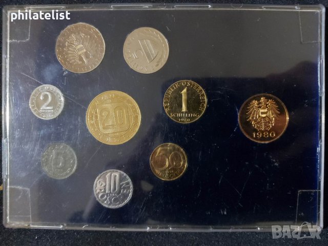 Австрия - Комплектен сет в грошове и Шилинги - 1980, снимка 2 - Нумизматика и бонистика - 39647127