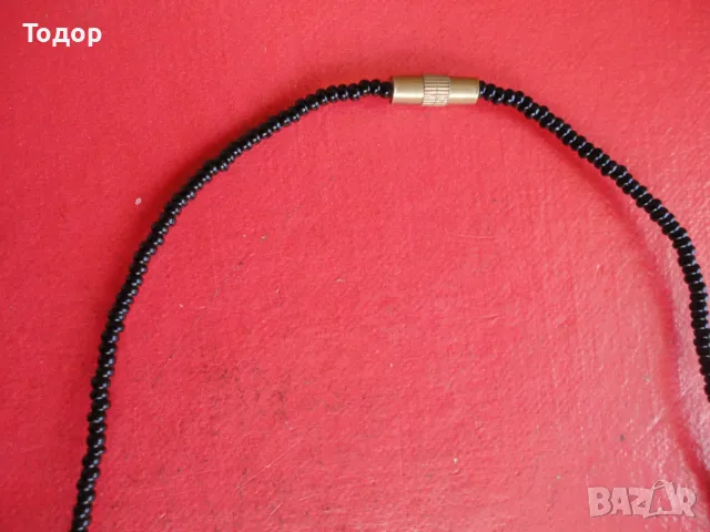 Колие гердан от рог и мъниста , снимка 3 - Колиета, медальони, синджири - 49613993