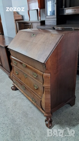 Антикварно бюро масив "BOMBE", снимка 3 - Бюра - 51845742