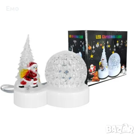 Коледна LED Лампа с декоративни орнаменти, снимка 5 - Декорация за дома - 47981409