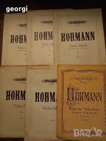 стари партитури за цигулка Hohmamm, снимка 2 - Антикварни и старинни предмети - 43687709