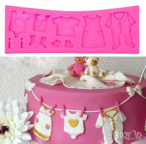 Молд бебешки неща, за пана и фондан , снимка 2 - Форми - 49497149