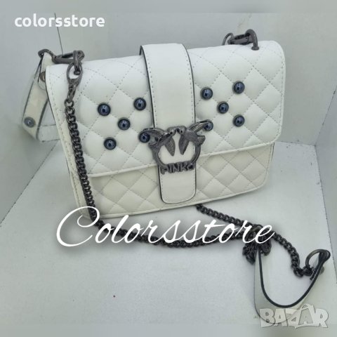 Луксозна бяла чанта Pinko  кодVL311