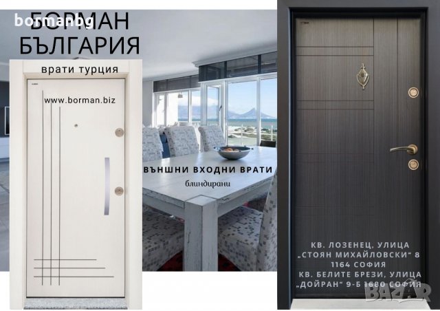 Борман - избор на Входна Врата - врати Турция 