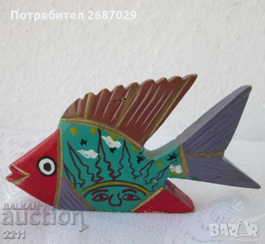  красива  риба, риби, дърво, метал, керамика, порцелан, снимка 17 - Статуетки - 28933871