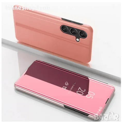 Огледален Калъф Clear View Тип Тефтер за Samsung Galaxy A16, снимка 7 - Калъфи, кейсове - 48230474