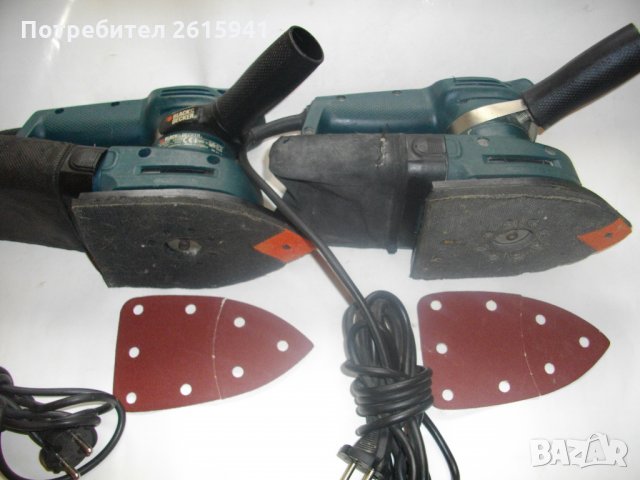 Black Decker KA220-Тип Ютия-Отличен-155 Вата Английски виброшлайф, снимка 1 - Други инструменти - 28322306