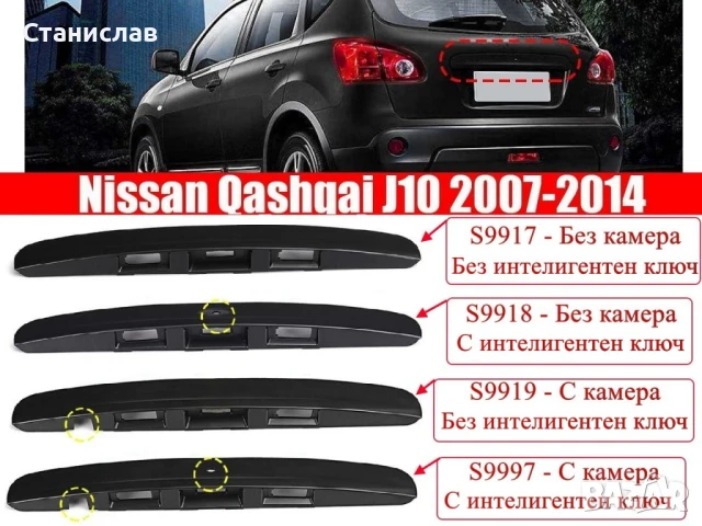 Дръжка (лайстна) за багажник на Nissan Qashqai J10, снимка 6 - Части - 50627348